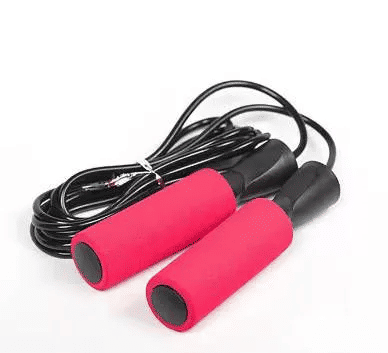 Count Long Handle Jump Rope Metal Medium Pink for Exercise Fitness