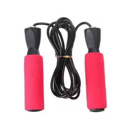 Count Long Handle Jump Rope Metal Medium Pink for Exercise Fitness