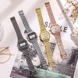 Rawlog Unisex LED Digital Watch with Fashionable Steel Metal Band