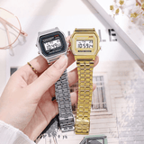 Rawlog Unisex LED Digital Watch with Fashionable Steel Metal Band