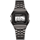 Rawlog Unisex LED Digital Watch with Fashionable Steel Metal Band
