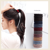 20-Pack Thick Elastic Seamless Hair Ties, Gentle No-Damage Ponytail Holders for Women