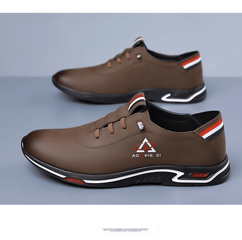 Baldur Men's PU Leather Oxford Shoes: Stylish Business Casual Walking Sneakers