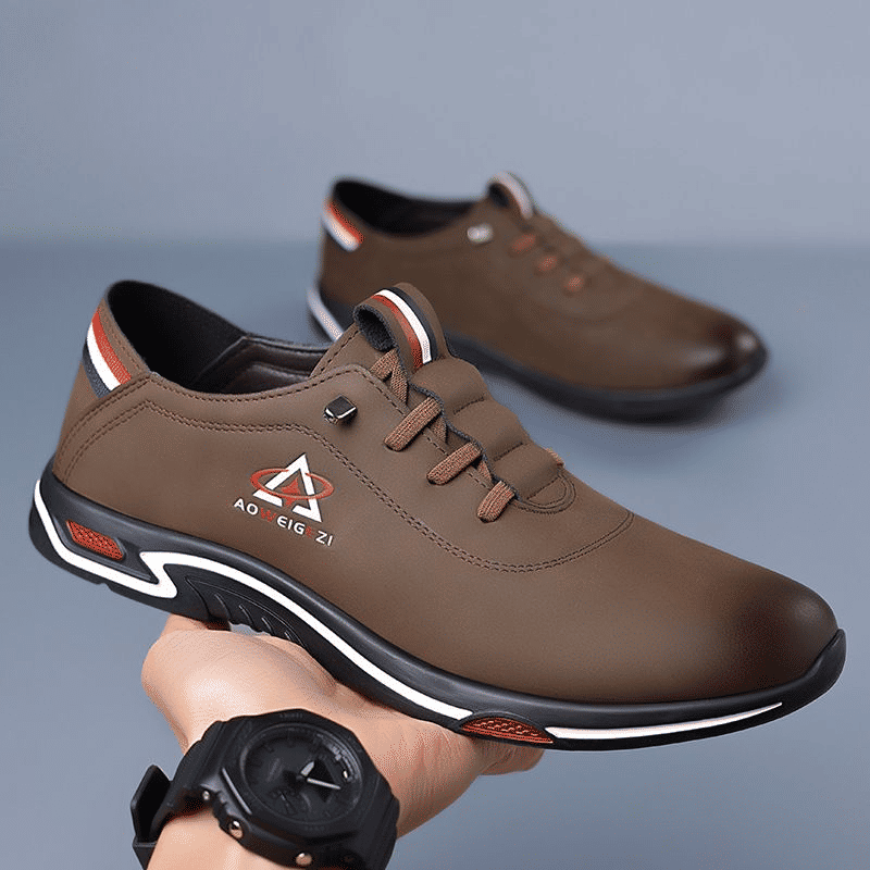 Baldur Men's PU Leather Oxford Shoes: Stylish Business Casual Walking Sneakers
