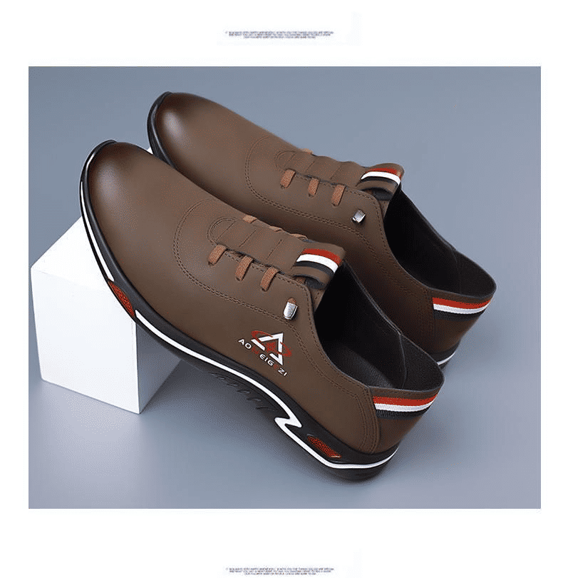 Baldur Men's PU Leather Oxford Shoes: Stylish Business Casual Walking Sneakers