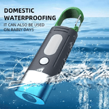 Green High Power LED Camping Flashlight with Side Lights Telescopic Zoom