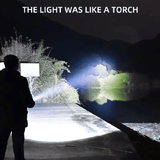 Green High Power LED Camping Flashlight with Side Lights Telescopic Zoom
