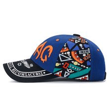 Men's Cotton Baseball Cap: Summer Sun Hat with Graffiti Embroidery Design