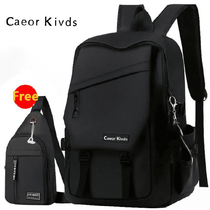 2-in-1 Backpack Chest Bag Laptop Bag Business Student Medium Capacity Leisure Travel Bag 45x30x12cm