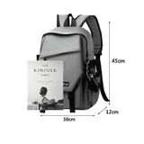 2-in-1 Backpack Chest Bag Laptop Bag Business Student Medium Capacity Leisure Travel Bag 45x30x12cm