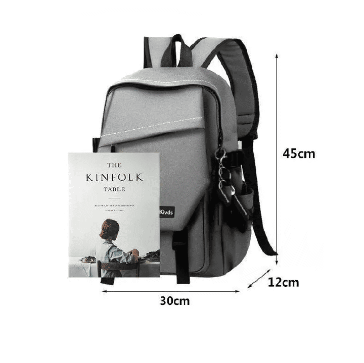 2-in-1 Backpack Chest Bag Laptop Bag Business Student Medium Capacity Leisure Travel Bag 45x30x12cm