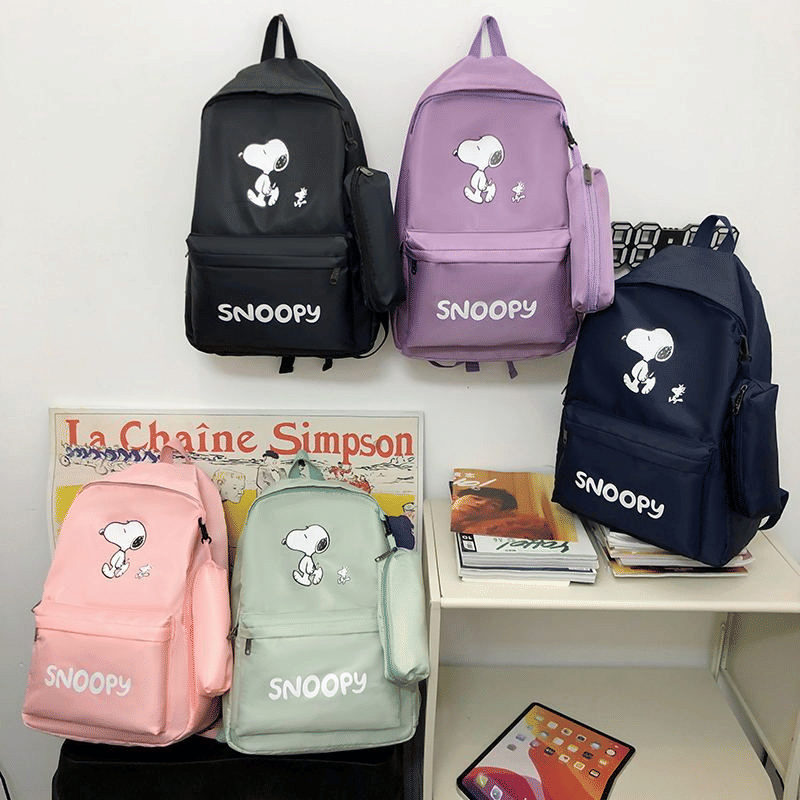 Stylish Women's Laptop Backpack & Small Bag Set - Large Capacity Schoolbag