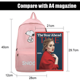Stylish Women's Laptop Backpack & Small Bag Set - Large Capacity Schoolbag