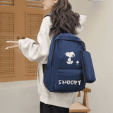 Stylish Women's Laptop Backpack & Small Bag Set - Large Capacity Schoolbag