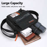 Men's Durable Nylon Chest Sling Bag - Lightweight, Multi-Pocket Crossbody Design