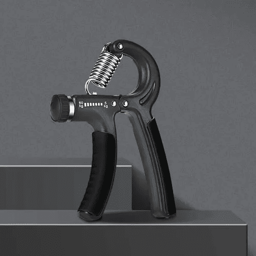 Adjustable Grip Strengthener 5-60kg Hand Exerciser for Finger Rehabilitation Unisex Black