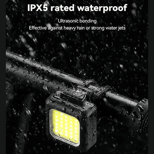 USB Rechargeable Bike Light Set 130 Lumens Front Rear LED Waterproof