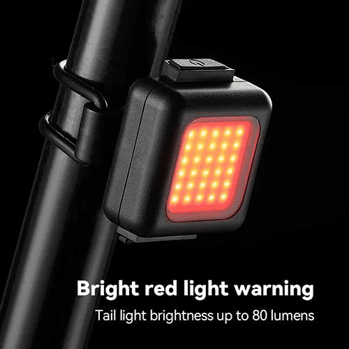 USB Rechargeable Bike Light Set 130 Lumens Front Rear LED Waterproof