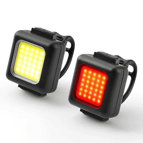 USB Rechargeable Bike Light Set 130 Lumens Front Rear LED Waterproof