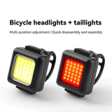 USB Rechargeable Bike Light Set 130 Lumens Front Rear LED Waterproof