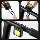 USB Rechargeable Bike Light Set 130 Lumens Front Rear LED Waterproof