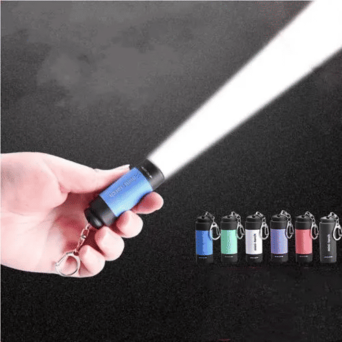 Super Bright LED Mini Flashlight Portable Torch Waterproof USB Rechargeable Black