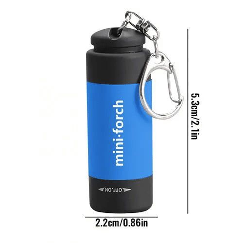 Super Bright LED Mini Flashlight Portable Torch Waterproof USB Rechargeable Black