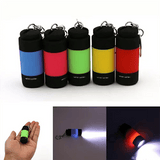 Super Bright LED Mini Flashlight Portable Torch Waterproof USB Rechargeable Black