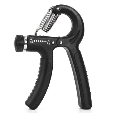Adjustable Grip Strengthener 5-60kg Hand Exerciser for Finger Rehabilitation Unisex Black