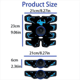 USB Rechargeable EMS Muscle Stimulator Abs Arms 3 In 1 Training Pad Wireless Smart Fitness Abdominal Trainer Body Slimming