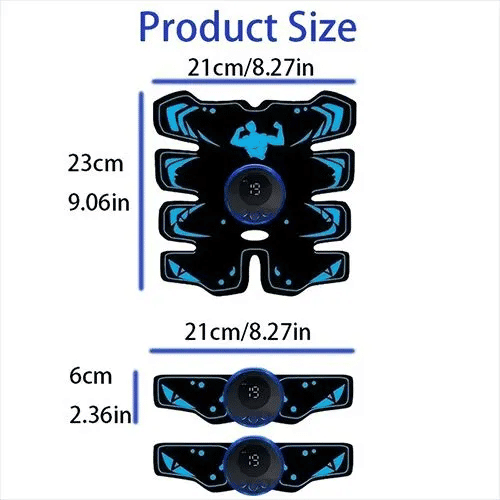USB Rechargeable EMS Muscle Stimulator Abs Arms 3 In 1 Training Pad Wireless Smart Fitness Abdominal Trainer Body Slimming