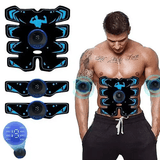 USB Rechargeable EMS Muscle Stimulator Abs Arms 3 In 1 Training Pad Wireless Smart Fitness Abdominal Trainer Body Slimming