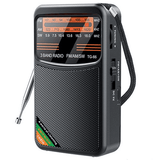Portable AM/FM/SW Radio, 3W Speaker, Best Reception, Earphone Jack