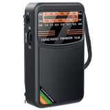 Portable AM/FM/SW Radio, 3W Speaker, Best Reception, Earphone Jack