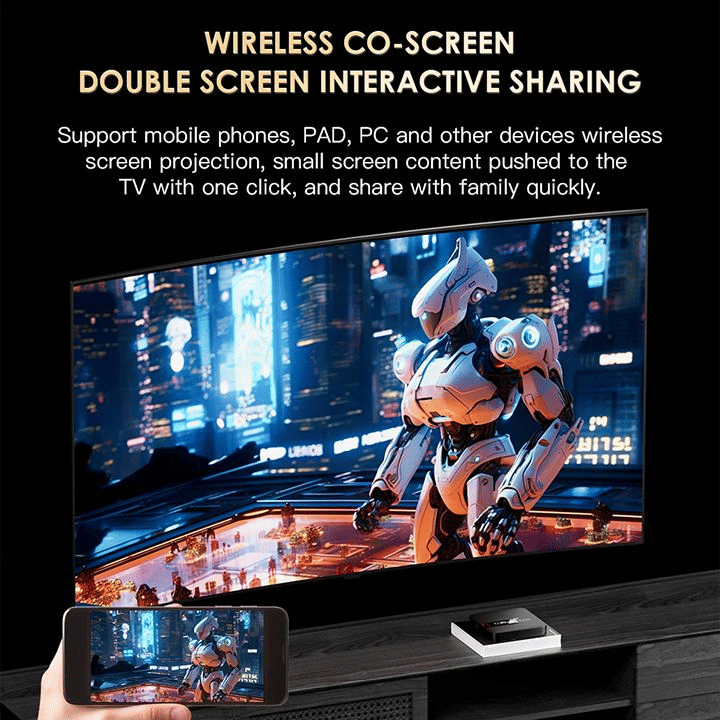 H20PRO Smart Android 10.0 TV Box, Dual WiFi, 4K HD Streaming