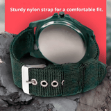 Durable Men's Military Outdoor Sports Watch - Braided Nylon Strap, Quartz Movement