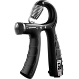 Adjustable Grip Strengthener 5-60kg Hand Exerciser for Finger Rehabilitation Unisex Black