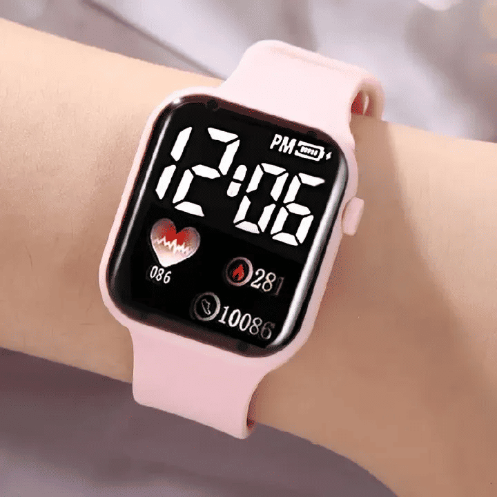 Couple Watches Love Oriented LED Digital Luminous Electronic Watch Fashionable Casual Square Outdoor Sports For Men And Women