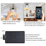 Smart LED Bluetooth Speaker Bulb: App Control, Remote, Music Player, Subwoofer