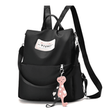 Secure & Stylish Anti-Theft Women's Backpack - Durable Nylon Handbag Daypack