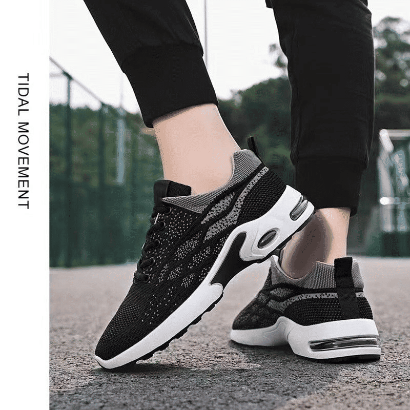 Men's Lightweight Athletic Casual Sneakers - Comfortable Sport Rubber Shoes