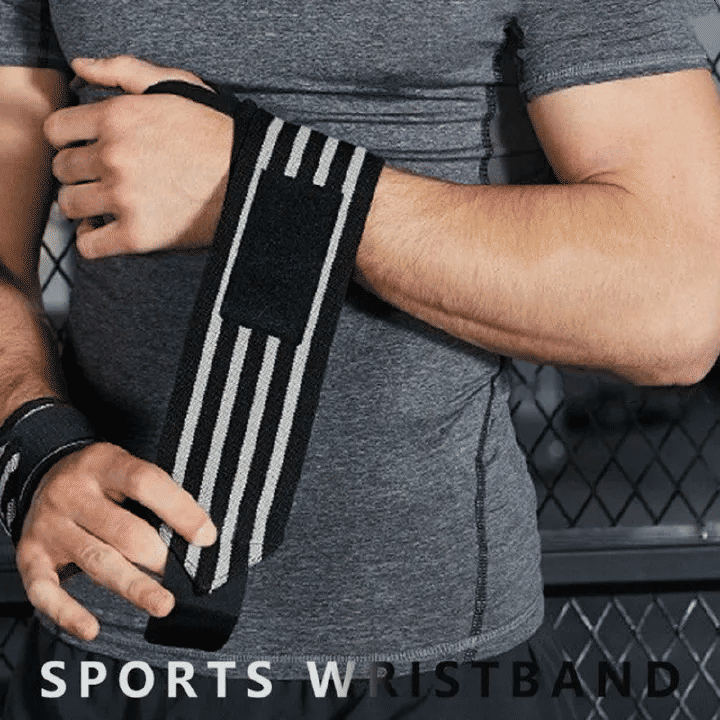 2PCS Wrist Band Sports Compression Bandage Elastic Wrist Protection Pressure Weightlifting Anti Sprain For Men And Women