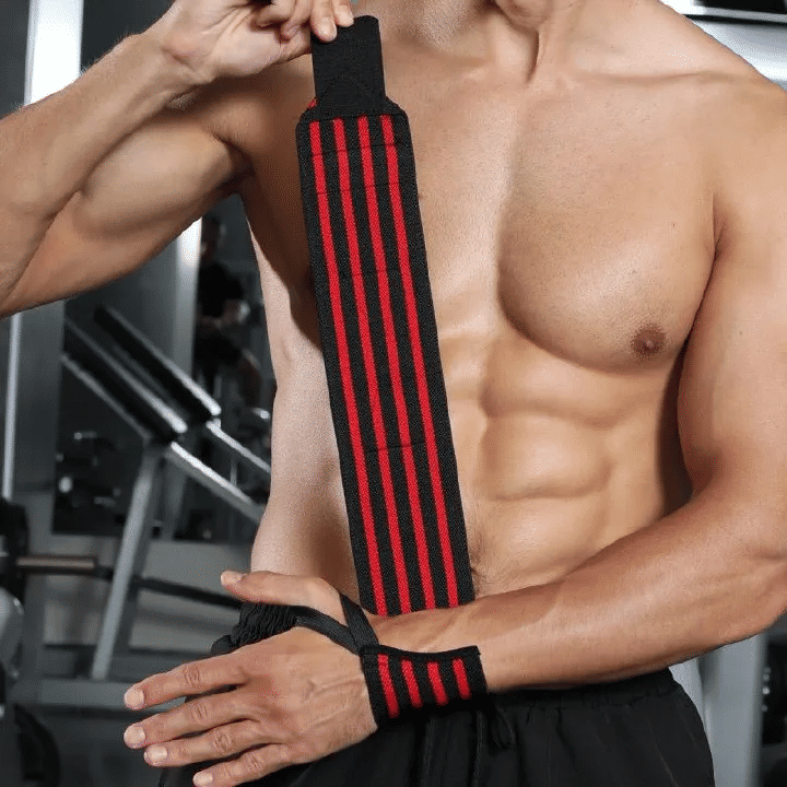 2PCS Wrist Band Sports Compression Bandage Elastic Wrist Protection Pressure Weightlifting Anti Sprain For Men And Women