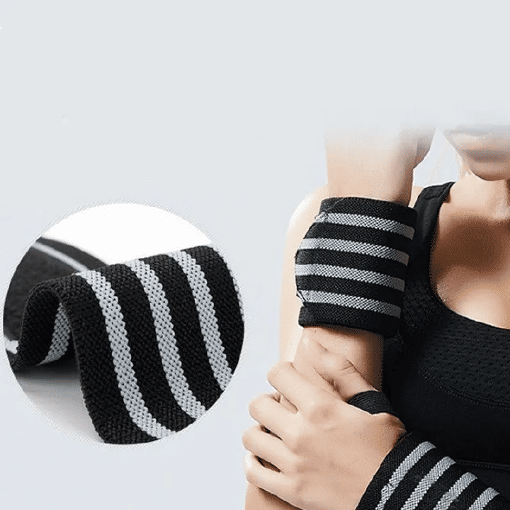 2PCS Wrist Band Sports Compression Bandage Elastic Wrist Protection Pressure Weightlifting Anti Sprain For Men And Women