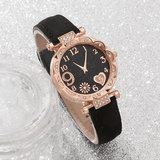 Generic Elegant Quartz Watch Set with 5 Bracelets 6-Piece