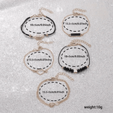Generic Elegant Quartz Watch Set with 5 Bracelets 6-Piece