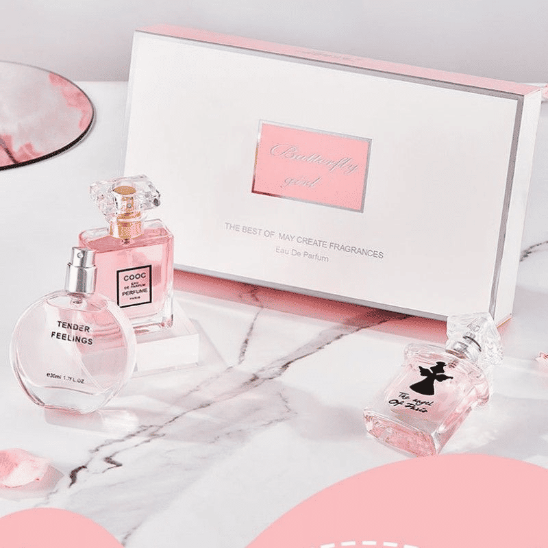 3-Piece Women's Long-Lasting Floral Perfume Fragrance Gift Set