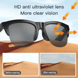 Smart Bluetooth V5.3 Sunglasses with HIFI Audio, Hands-Free Calls, UV Protection