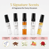 5Pcs Floral Original Sample Perfume Gift Box 25ml Set
