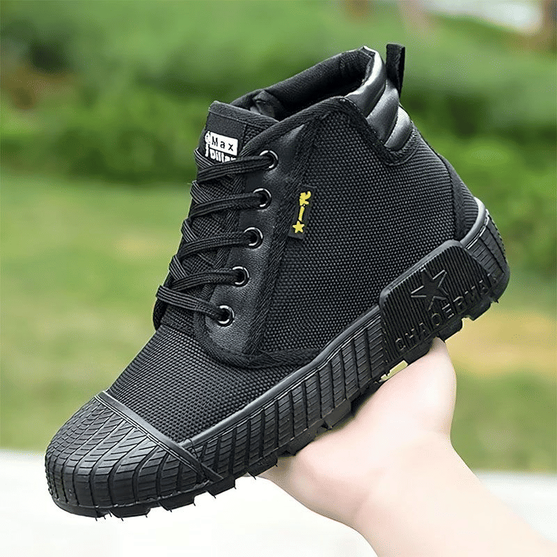 SXCHEN Men's Military Tactical Training High-Top Boots for All Seasons